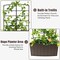 Costway Outdoor Metal Raised Garden Bed Planter Box Container for Flower Climbing Plants